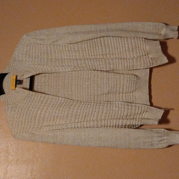 St. John Sweaters - St. John gold  metallic sweater size small